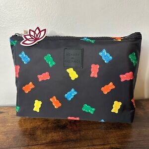 Black Multi-Color Gummy Bear Women’s Cosmetic Toiletry Bag NWT